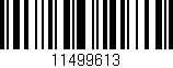 Código de barras (EAN, GTIN, SKU, ISBN): '11499613'