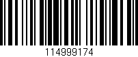 Código de barras (EAN, GTIN, SKU, ISBN): '114999174'
