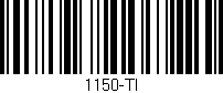 Código de barras (EAN, GTIN, SKU, ISBN): '1150-TI'