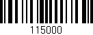 Código de barras (EAN, GTIN, SKU, ISBN): '115000'