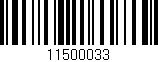 Código de barras (EAN, GTIN, SKU, ISBN): '11500033'
