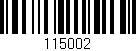 Código de barras (EAN, GTIN, SKU, ISBN): '115002'