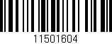 Código de barras (EAN, GTIN, SKU, ISBN): '11501604'