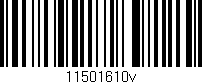 Código de barras (EAN, GTIN, SKU, ISBN): '11501610v'
