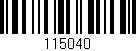 Código de barras (EAN, GTIN, SKU, ISBN): '115040'