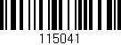 Código de barras (EAN, GTIN, SKU, ISBN): '115041'