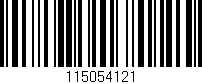 Código de barras (EAN, GTIN, SKU, ISBN): '115054121'