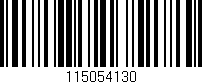 Código de barras (EAN, GTIN, SKU, ISBN): '115054130'