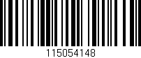 Código de barras (EAN, GTIN, SKU, ISBN): '115054148'