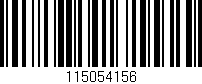 Código de barras (EAN, GTIN, SKU, ISBN): '115054156'