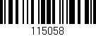 Código de barras (EAN, GTIN, SKU, ISBN): '115058'
