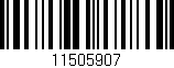 Código de barras (EAN, GTIN, SKU, ISBN): '11505907'