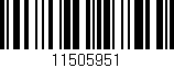 Código de barras (EAN, GTIN, SKU, ISBN): '11505951'