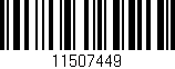 Código de barras (EAN, GTIN, SKU, ISBN): '11507449'