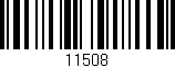 Código de barras (EAN, GTIN, SKU, ISBN): '11508'