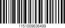 Código de barras (EAN, GTIN, SKU, ISBN): '1151009636499'