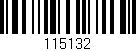 Código de barras (EAN, GTIN, SKU, ISBN): '115132'