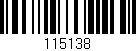 Código de barras (EAN, GTIN, SKU, ISBN): '115138'