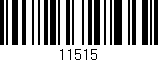 Código de barras (EAN, GTIN, SKU, ISBN): '11515'