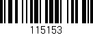 Código de barras (EAN, GTIN, SKU, ISBN): '115153'