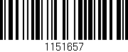 Código de barras (EAN, GTIN, SKU, ISBN): '1151657'