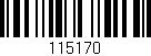 Código de barras (EAN, GTIN, SKU, ISBN): '115170'
