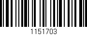 Código de barras (EAN, GTIN, SKU, ISBN): '1151703'