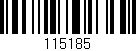 Código de barras (EAN, GTIN, SKU, ISBN): '115185'