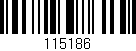 Código de barras (EAN, GTIN, SKU, ISBN): '115186'