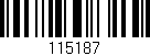 Código de barras (EAN, GTIN, SKU, ISBN): '115187'