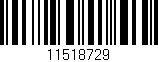 Código de barras (EAN, GTIN, SKU, ISBN): '11518729'