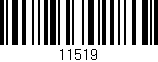 Código de barras (EAN, GTIN, SKU, ISBN): '11519'