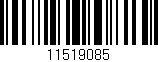 Código de barras (EAN, GTIN, SKU, ISBN): '11519085'