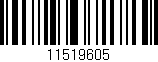 Código de barras (EAN, GTIN, SKU, ISBN): '11519605'