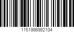 Código de barras (EAN, GTIN, SKU, ISBN): '1151996982104'