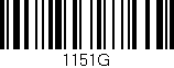 Código de barras (EAN, GTIN, SKU, ISBN): '1151G'