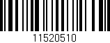 Código de barras (EAN, GTIN, SKU, ISBN): '11520510'