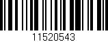 Código de barras (EAN, GTIN, SKU, ISBN): '11520543'