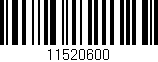Código de barras (EAN, GTIN, SKU, ISBN): '11520600'