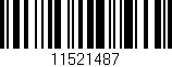 Código de barras (EAN, GTIN, SKU, ISBN): '11521487'