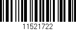 Código de barras (EAN, GTIN, SKU, ISBN): '11521722'