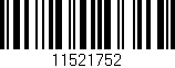 Código de barras (EAN, GTIN, SKU, ISBN): '11521752'