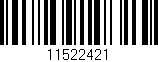 Código de barras (EAN, GTIN, SKU, ISBN): '11522421'