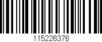 Código de barras (EAN, GTIN, SKU, ISBN): '115226376'