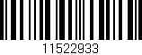 Código de barras (EAN, GTIN, SKU, ISBN): '11522933'