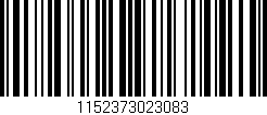Código de barras (EAN, GTIN, SKU, ISBN): '1152373023083'