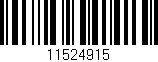 Código de barras (EAN, GTIN, SKU, ISBN): '11524915'