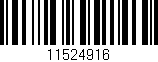 Código de barras (EAN, GTIN, SKU, ISBN): '11524916'