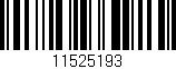 Código de barras (EAN, GTIN, SKU, ISBN): '11525193'