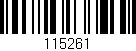Código de barras (EAN, GTIN, SKU, ISBN): '115261'